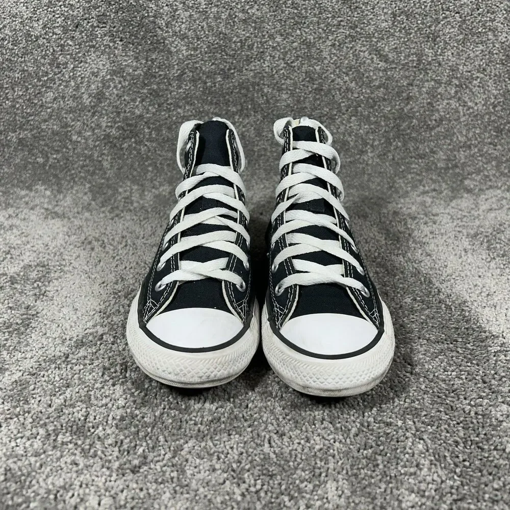 Converse Chuck Taylor All Star Hi 3J231C Kids Sz 2.5 Black Athletic Skate Shoes